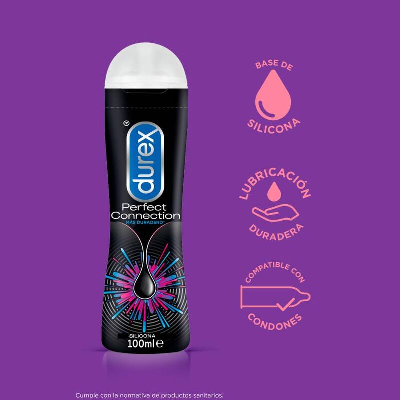Durex Connessione Perfetta 100 ml - Lubrificante, kit da 3 - vista laterale