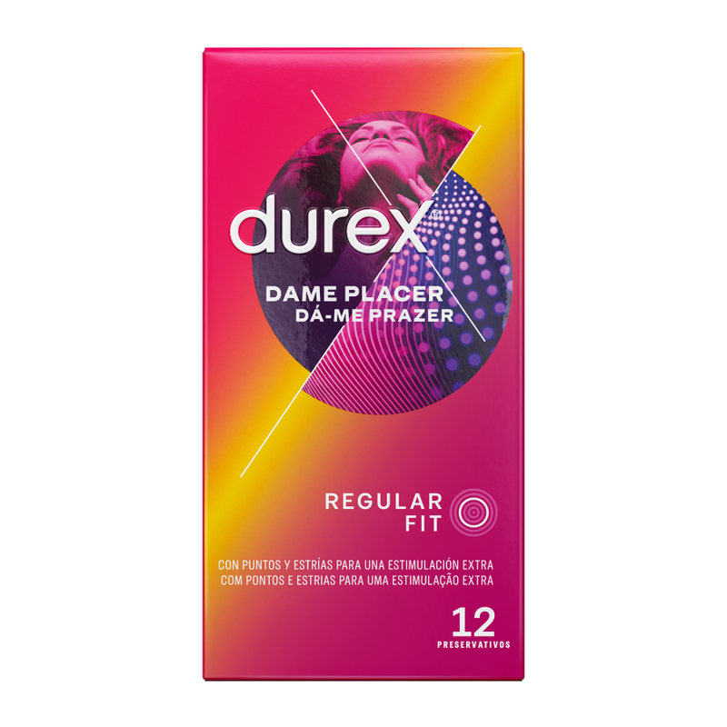 Durex Dame Placer 12 pezzi - Preservativi - vista laterale