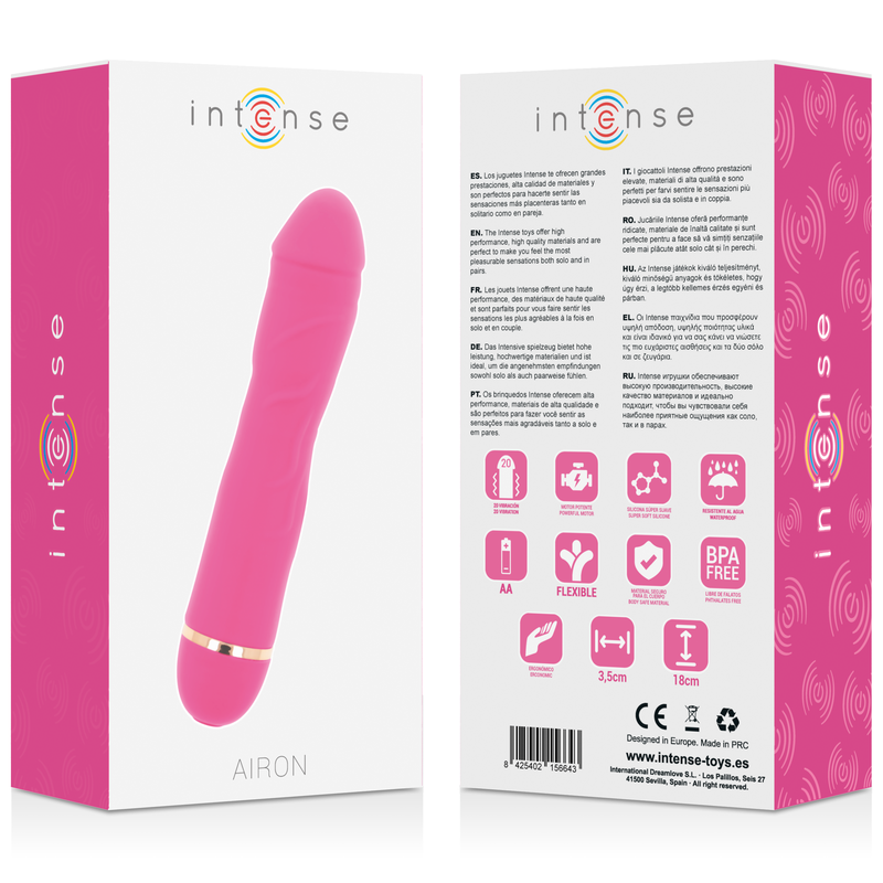 Intense Airon 20 Velocit - Accessorio intimo, colore rosa - retro