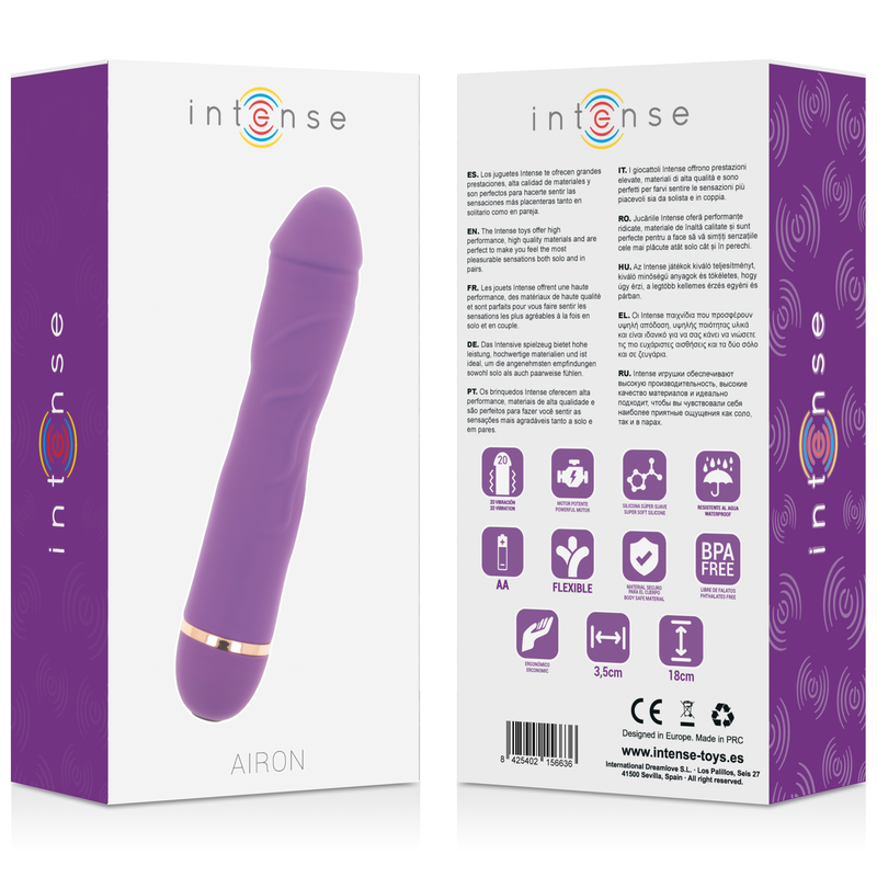 Intense Airon 20 Velocit - Accessorio intimo, colore lilla - nella confezione