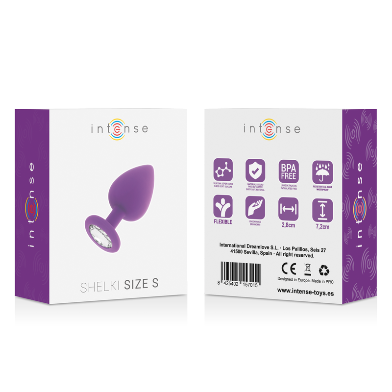 Intense Shelki - Accessorio intimo, colore anale lilla - retro