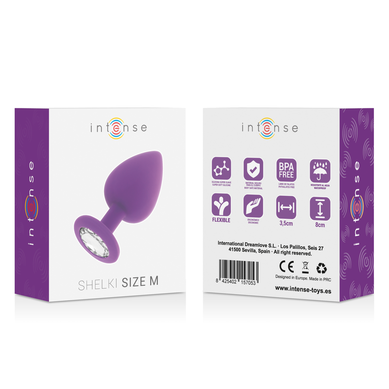 Intense Shelki - Accessorio intimo, colore anal lilla - retro