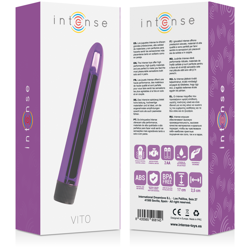 Intense Vito - Accessorio intimo, colore lilla - nella confezione