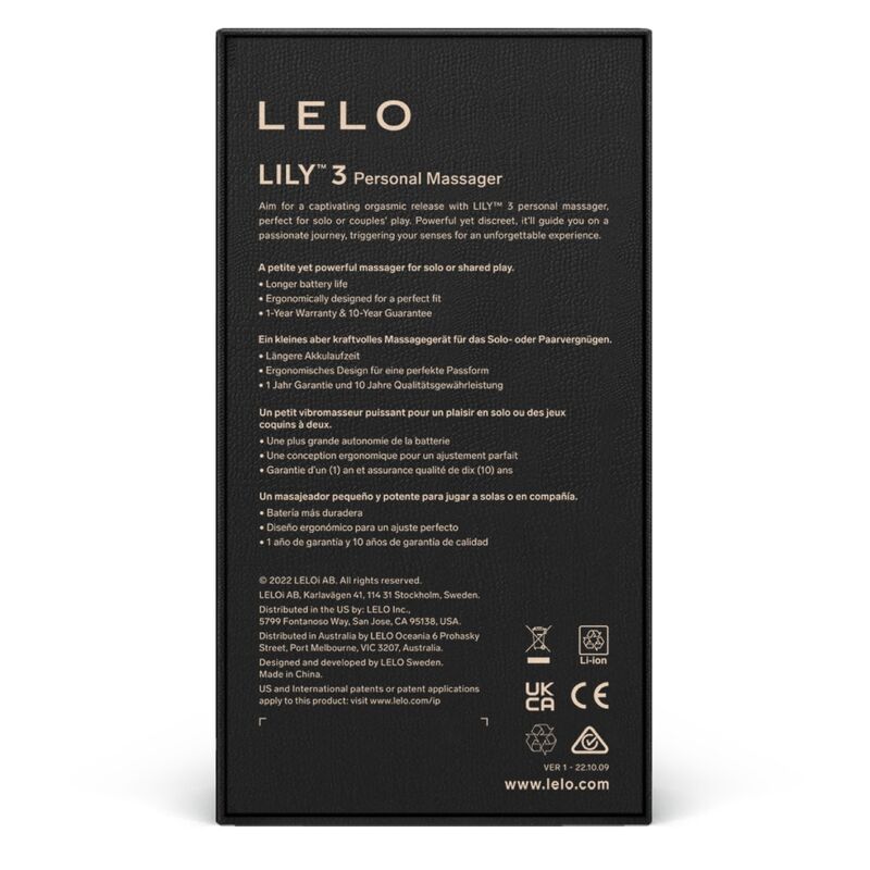 LELO Personale Lily 3 - Mini massaggiatore, colore verde - nella confezione