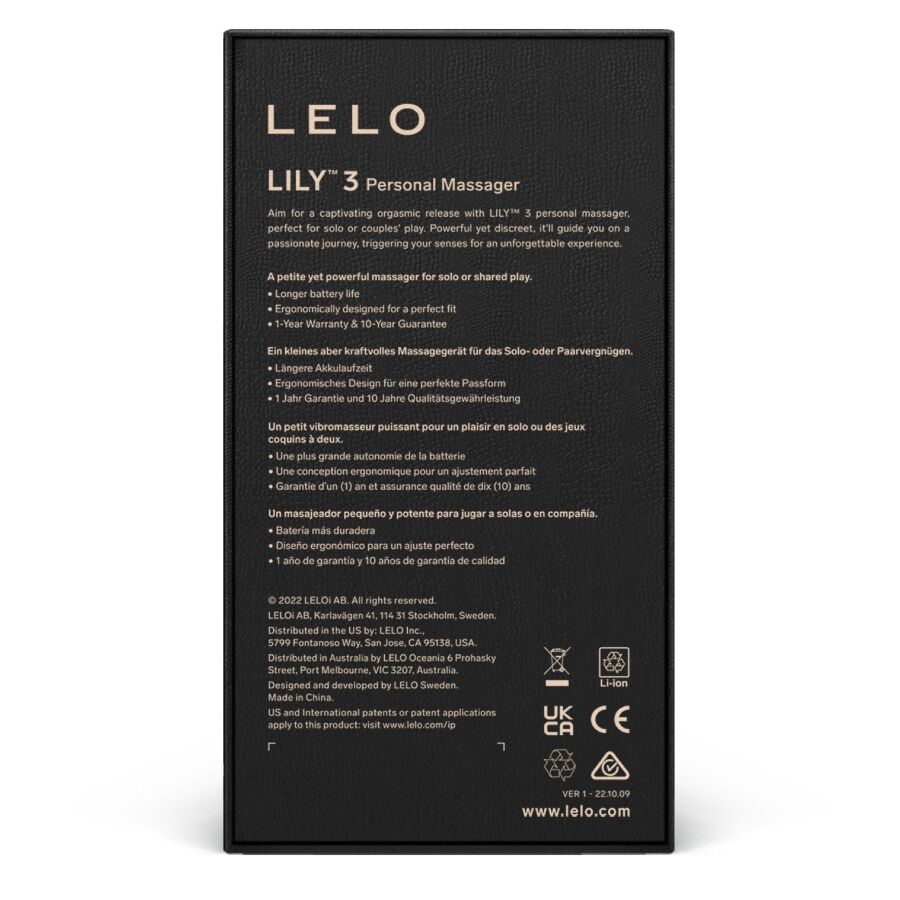 LELO Personale Lily 3 - Mini massaggiatore, colore lilla - nella confezione
