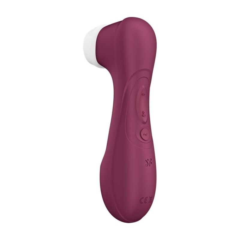 Satisfyer Tecnologia Pro 2 - Massaggiatore ad aria pulsata, colore granata - nella confezione