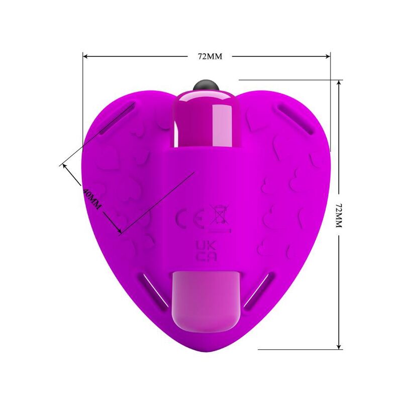Pretty Love Heartbeat 10 Modalit - Accessorio intimo - in mano per le dimensioni