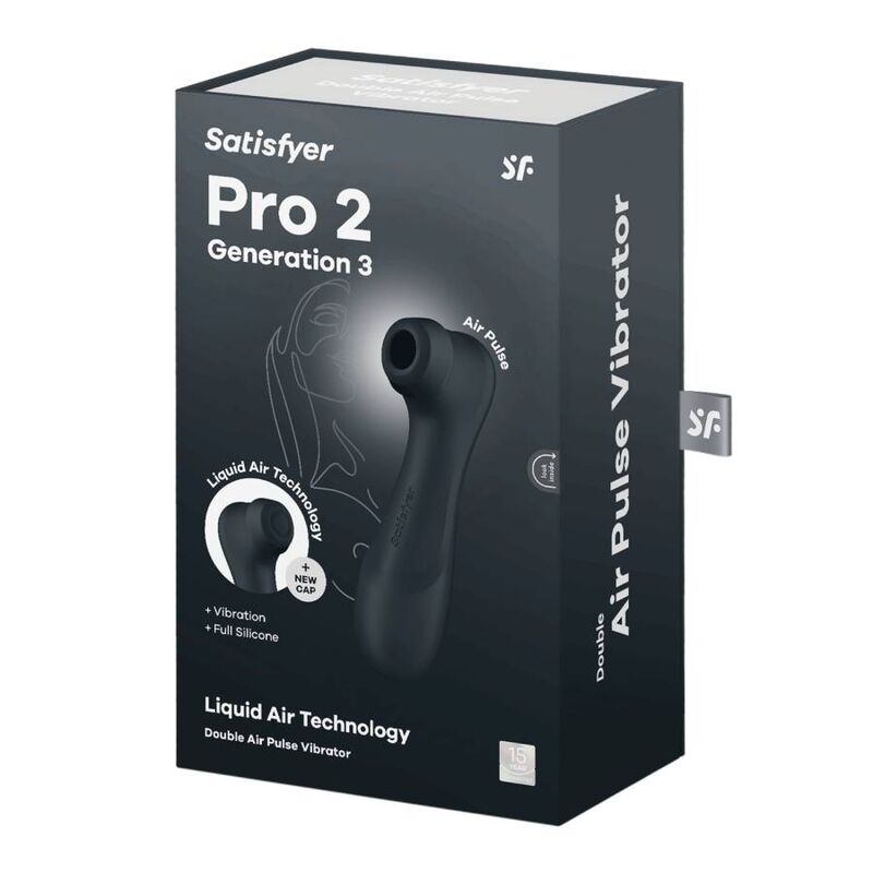 Satisfyer Tecnologia Pro 2 - Massaggiatore ad aria pulsata, colore nero - retro