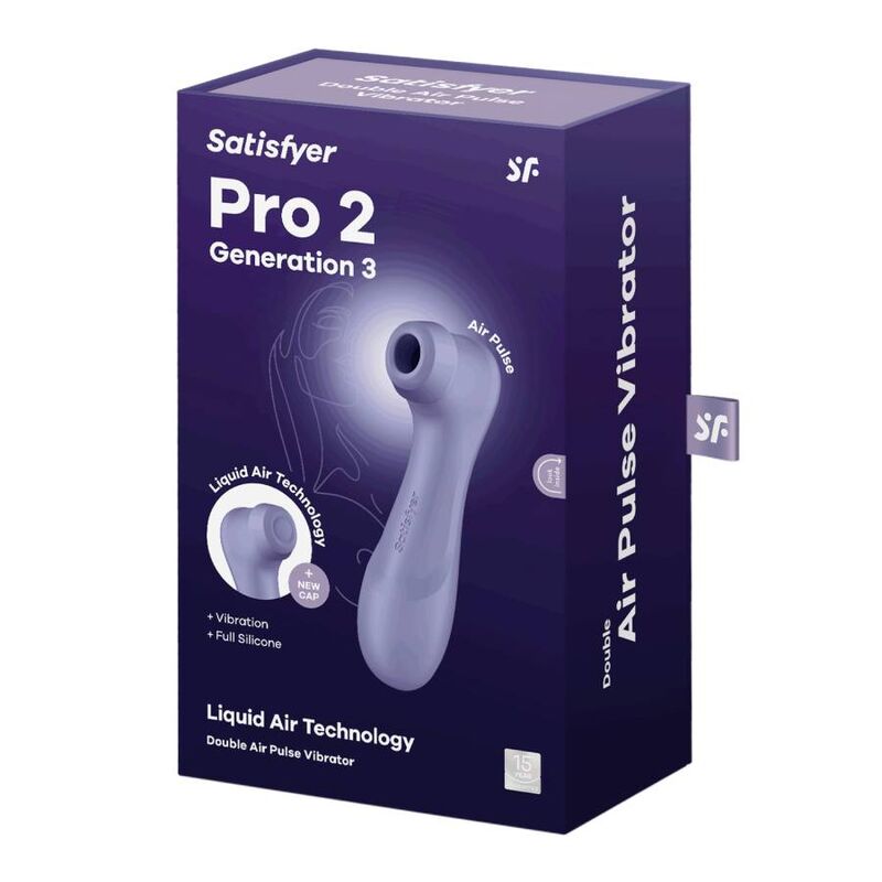 Satisfyer Tecnologia Pro 2 - Massaggiatore ad aria pulsata, colore lilla - retro