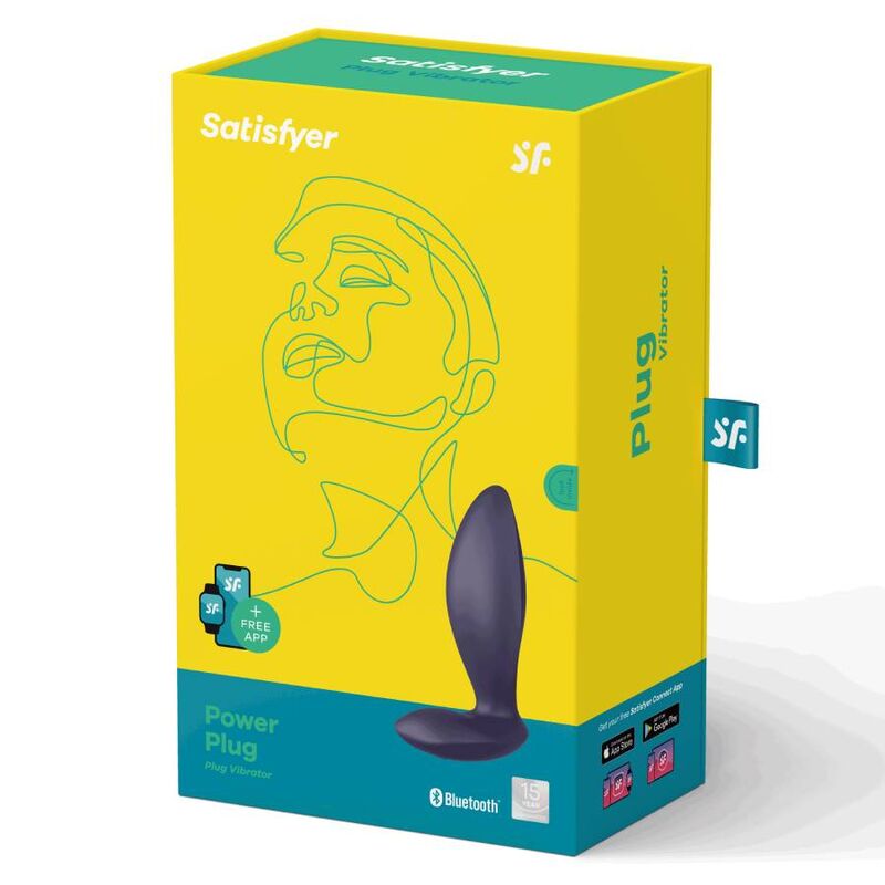 Satisfyer Spina - Accessorio intimo, colore alimentazione viola - vista laterale