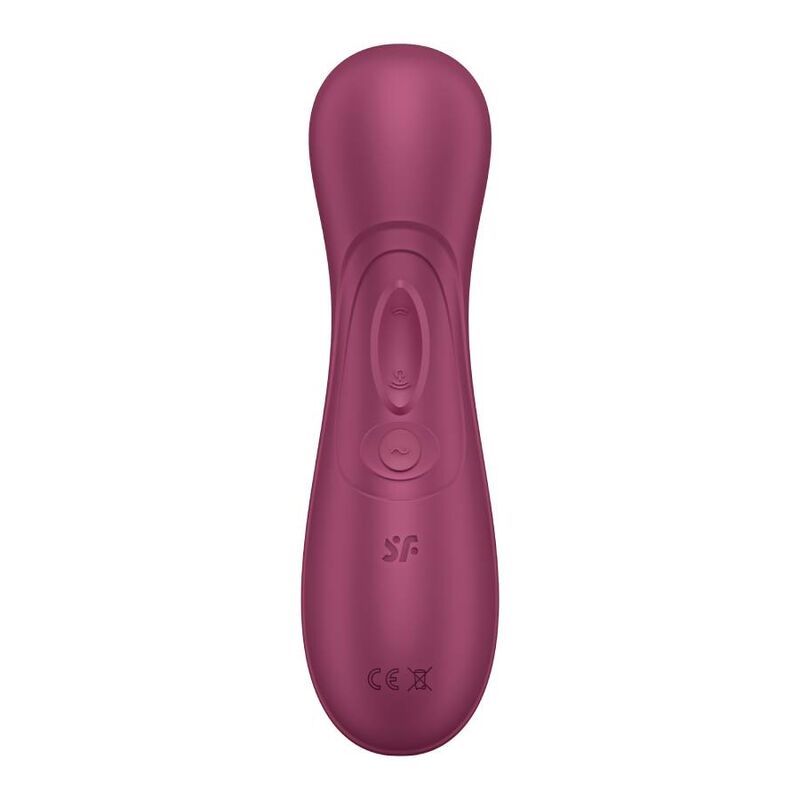 Satisfyer Pro 2 Generación 3 Wine - Massaggiatore con app, colore granata - in mano per le dimensioni