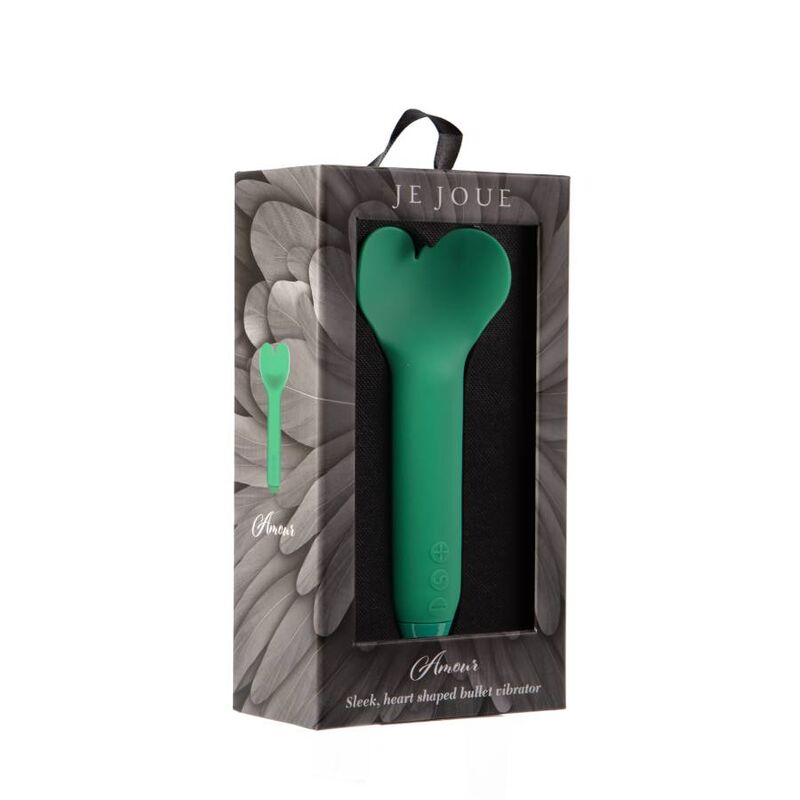 Je Joue Amour Bullet - Mini massaggiatore, colore verde - in mano per le dimensioni