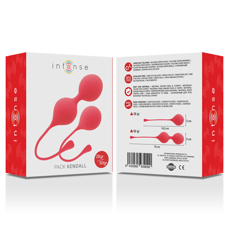 Intense Palle Kegel Kendall - Palline Kegel, colore rosso - vista laterale