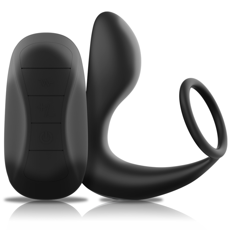 Black&Silver Anale - Massaggiatore con telecomando - in mano per le dimensioni