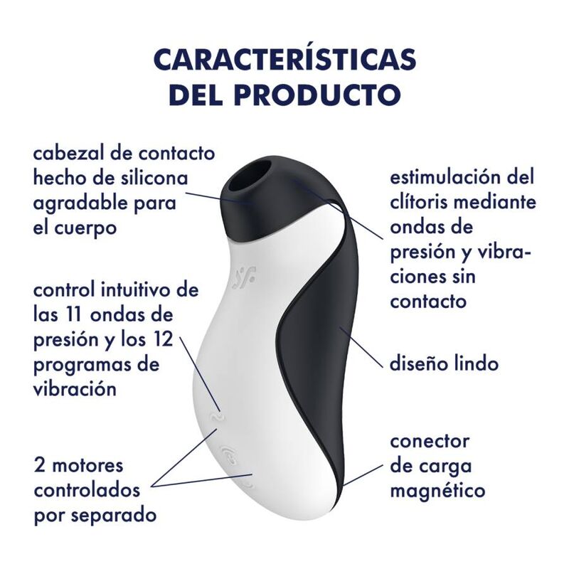 Satisfyer Orca Air Pulse + - Massaggiatore ad aria pulsata - vista frontale