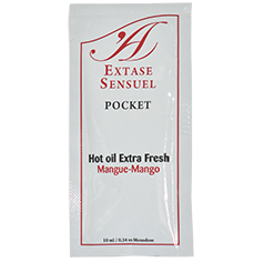Extase Sensual Stimolante AL Mango 10 ml - Lubrificante, kit da 3 - vista laterale