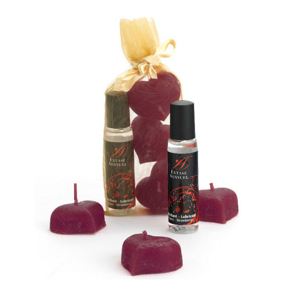 Extase Sensual Notti - Olio da massaggio, kit da 3 - vista laterale