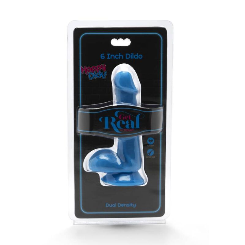 Get Real Happy Dicks - Accessorio intimo, colore blu - vista laterale