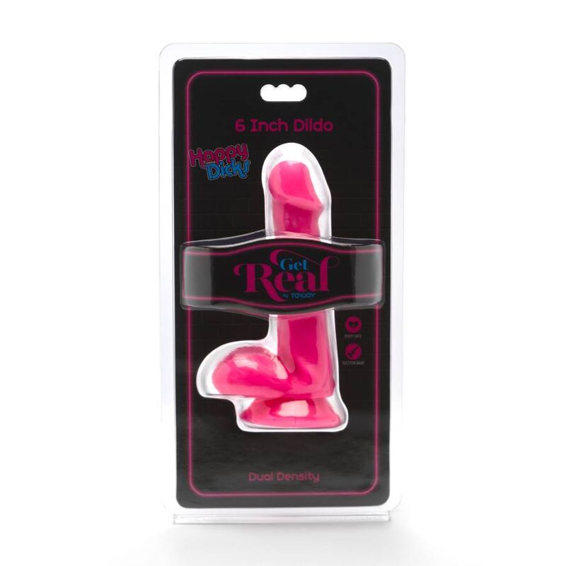 Get Real Happy Dicks - Accessorio intimo, colore rosa - vista laterale