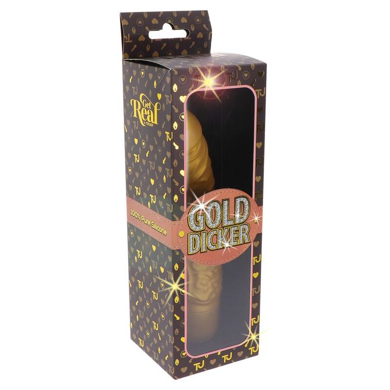 Get Real Gold Dicker Stim - Accessorio intimo - vista laterale