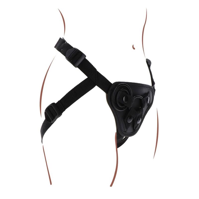 Get Real Imbragatura - Accessorio intimo, colore nera - in mano per le dimensioni