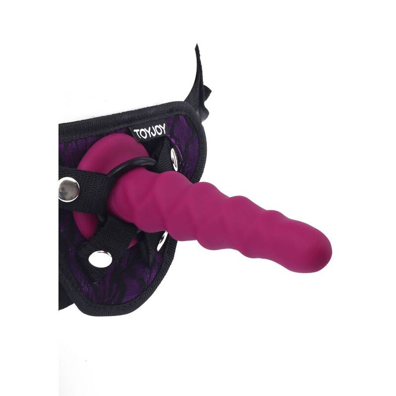 Get Real Dong - Accessorio intimo, colore coste 12 cm rosso - vista laterale