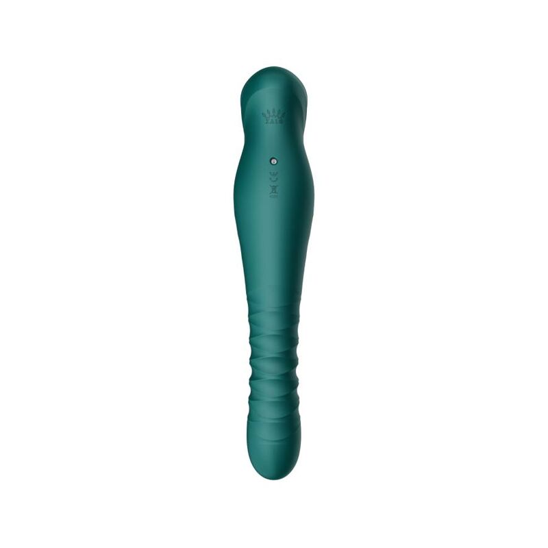 Zalo King Thruster - Massaggiatore, colore verde - in mano per le dimensioni