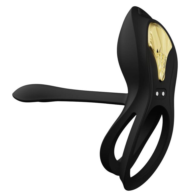 Zalo Vibranti Bayek - Anello per uomo, colore nero - vista frontale