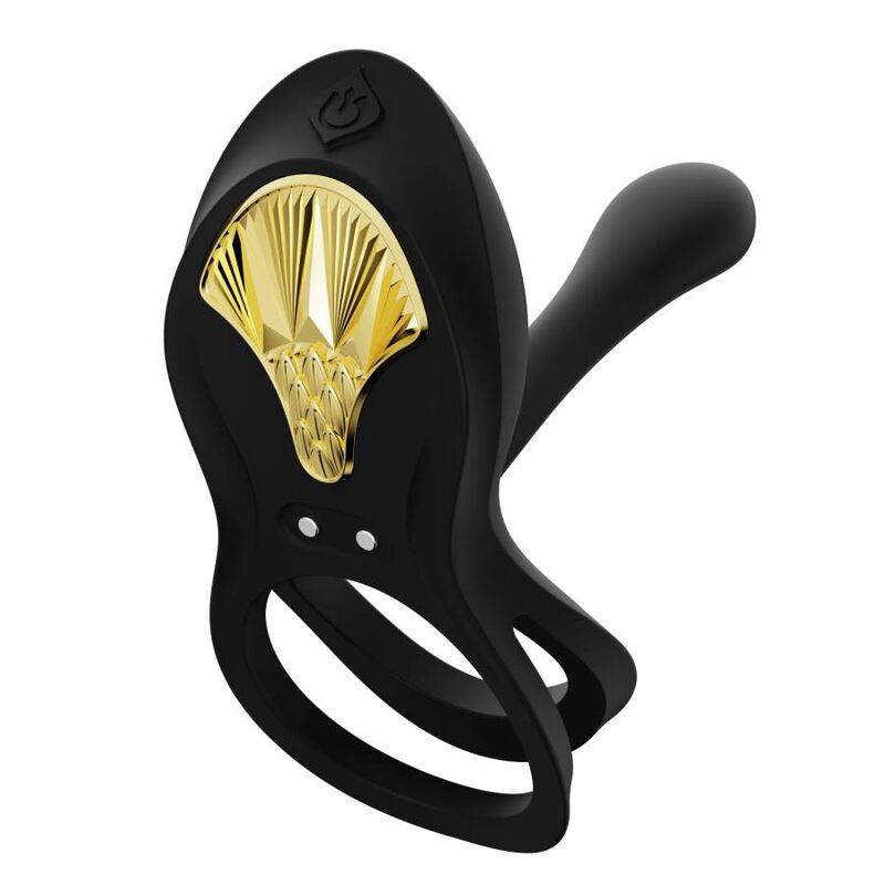 Zalo Vibranti Bayek - Anello per uomo, colore nero - vista laterale