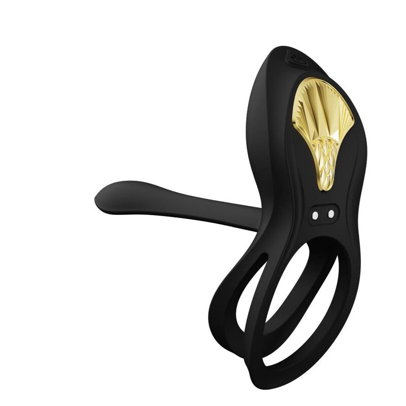 Zalo Vibranti Bayek - Anello per uomo, colore nero - vista laterale