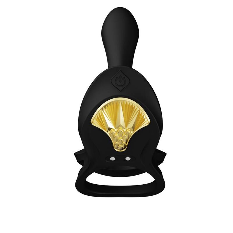 Zalo Vibranti Bayek - Anello per uomo, colore nero - retro