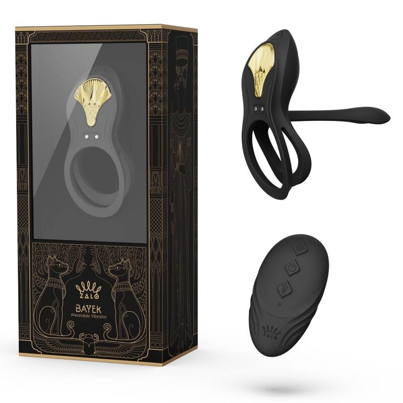 Zalo Vibranti Bayek - Anello per uomo, colore nero - vista laterale