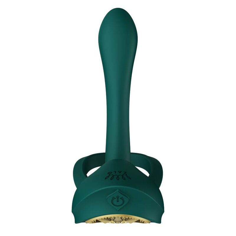 Zalo Vibranti Bayek - Anello per uomo, colore verde - vista frontale