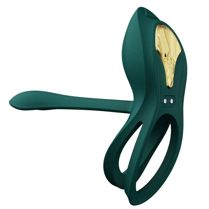 Zalo Vibranti Bayek - Anello per uomo, colore verde - vista frontale