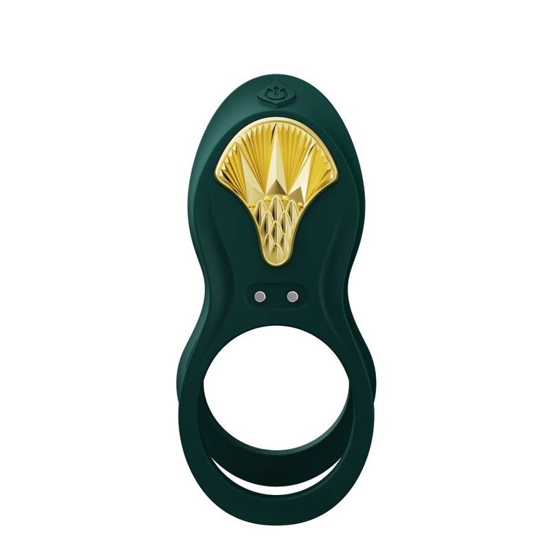 Zalo Vibranti Bayek - Anello per uomo, colore verde - vista laterale