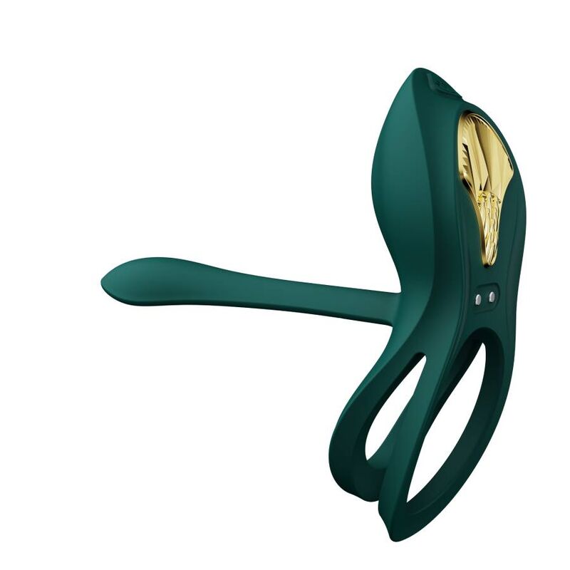 Zalo Vibranti Bayek - Anello per uomo, colore verde - in mano per le dimensioni