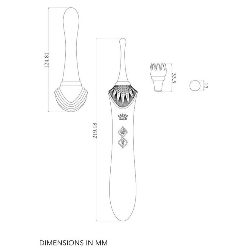 Zalo Bess 2 Massager - Massaggiatore esterno, colore black - in mano per le dimensioni