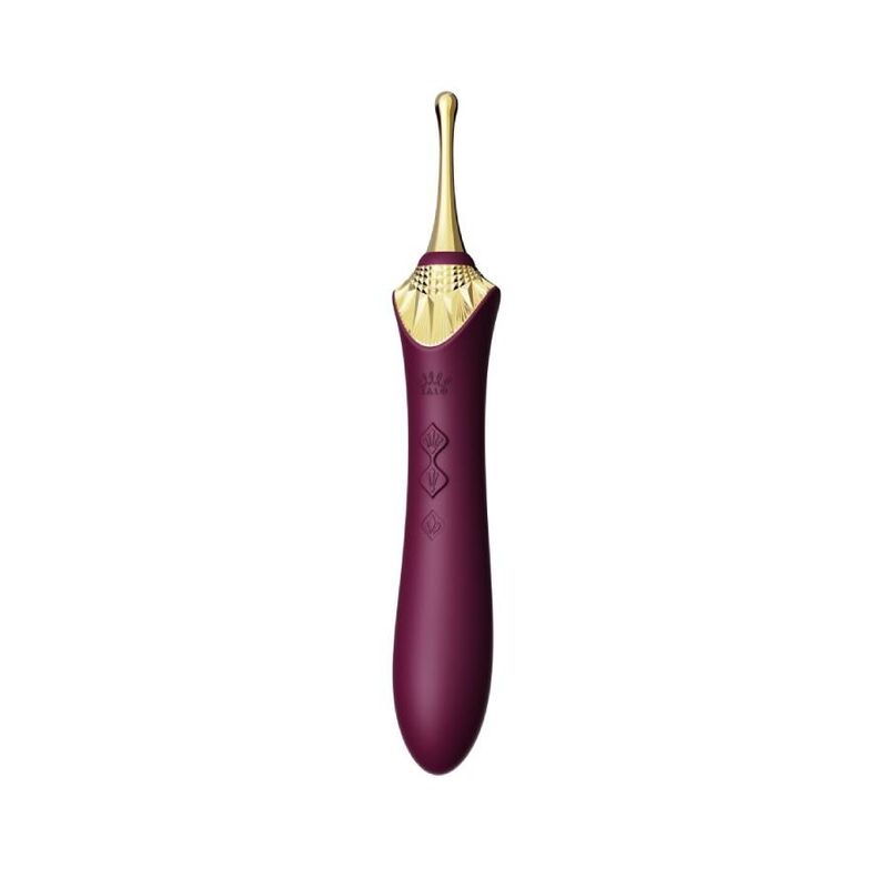 Zalo Bess 2 Massager - Massaggiatore esterno, colore purple - in mano per le dimensioni