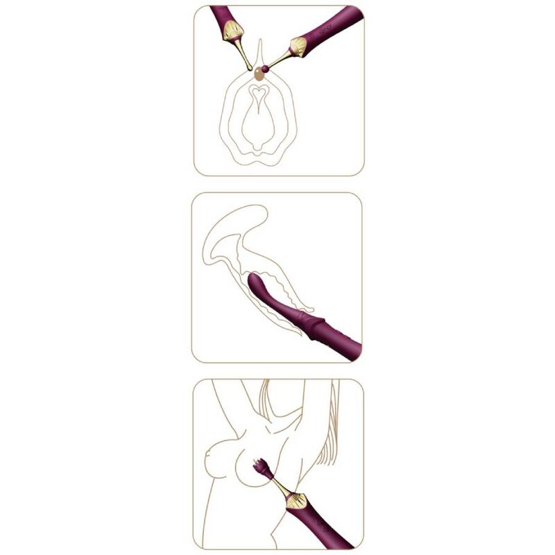 Zalo Bess 2 Massager - Massaggiatore esterno, colore purple - retro
