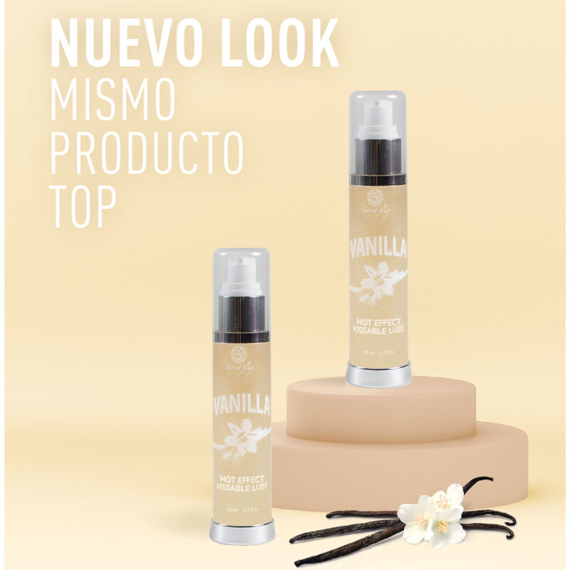Secretplay 2 1 Effetto Calore Vaniglia 50 ml - Lubrificante, kit da 3 - nella confezione