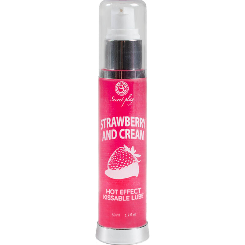 Secretplay 2 1 Effetto Calore Fragola 50 ml - Lubrificante, kit da 3 - vista laterale