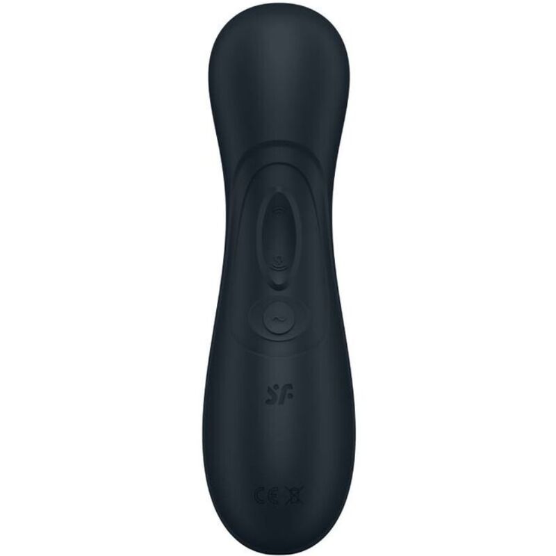 Satisfyer Tecnologia Pro 2 - Massaggiatore ad aria pulsata, colore nero - vista laterale