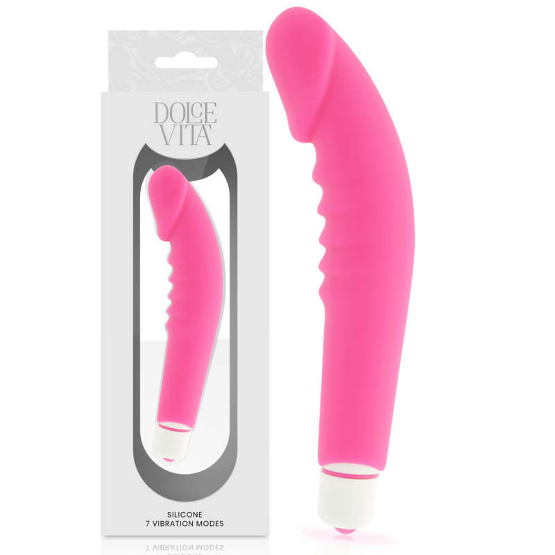 Dolce Vita Realistic Pleasure - Massaggiatore rotante, colore pink