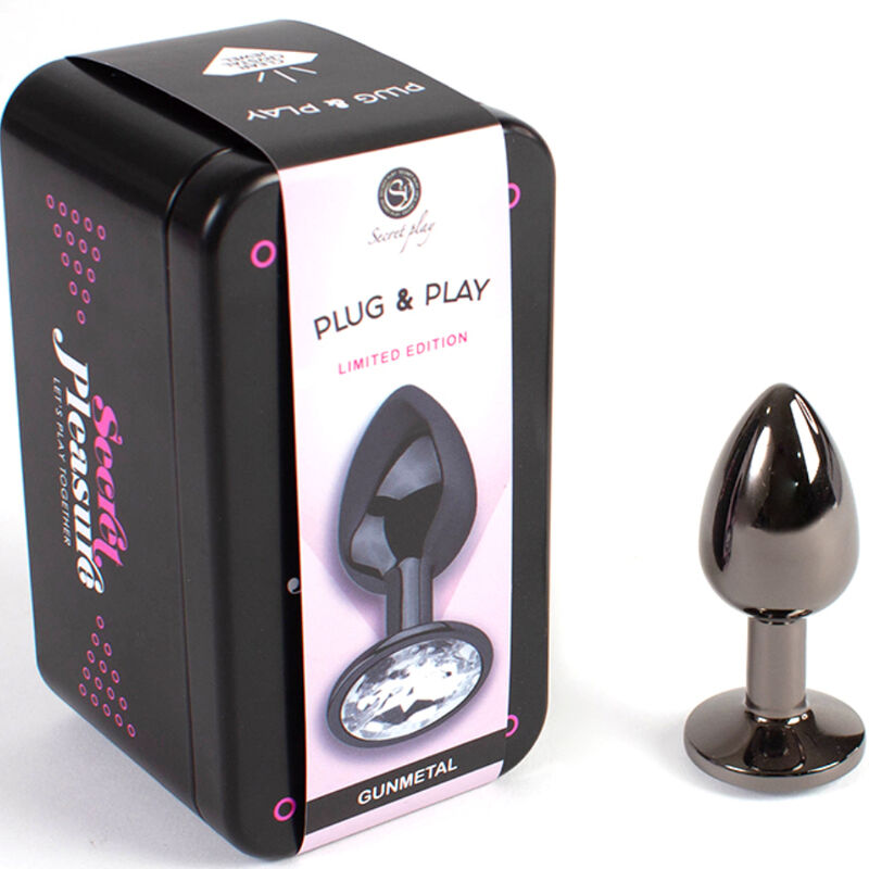 Secretplay Butt Plug Gunmetal - Accessorio intimo - vista laterale