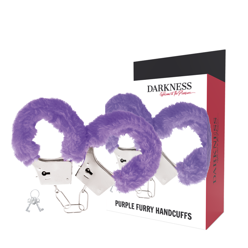 Darkness Manette - Accessorio intimo, colore metallo foderate lilla