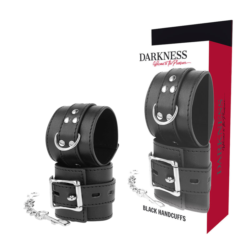 Darkness Manette - Accessorio intimo, colore pelle nera