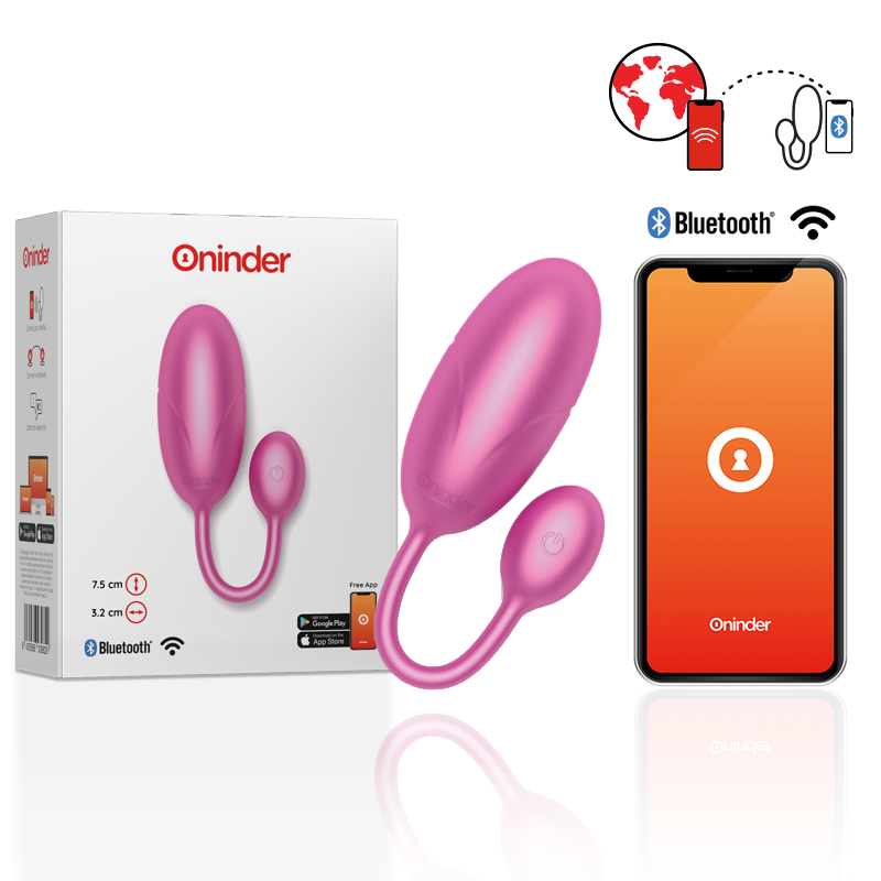 Oninder Tokyo - Massaggiatore con app, colore rosa