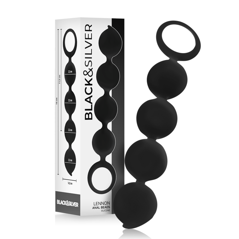 Black&Silver Rosario Lennon 4 Sfere - Palline Kegel