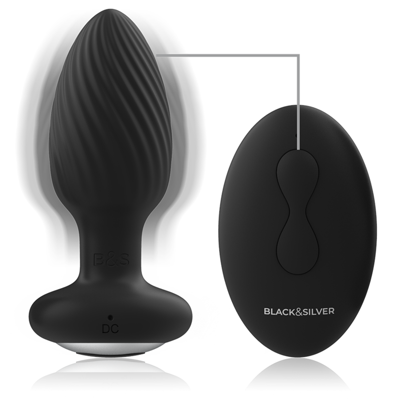 Black&Silver Rotatore - Massaggiatore con telecomando - dettaglio