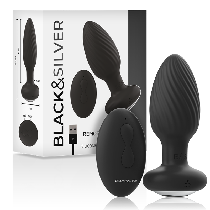 Black&Silver Rotatore - Massaggiatore con telecomando
